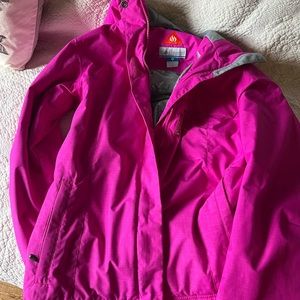 Fuchsia Columbia ski coat